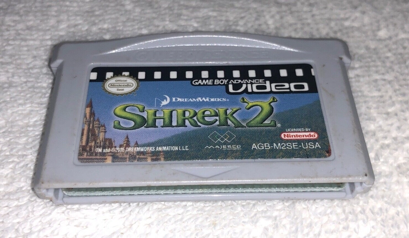 Nintendo Gameboy Advance Video Movie Shrek 2 Cartridge Only GBA Authentic Tested