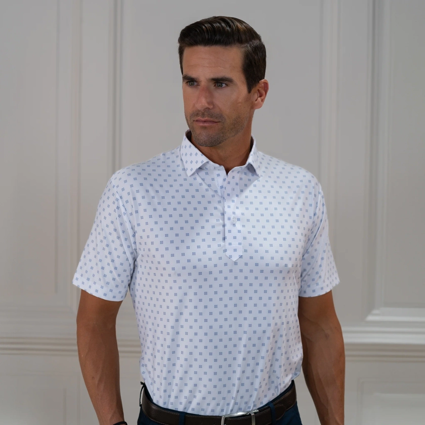 Featherweight Flex Polo Oracle White