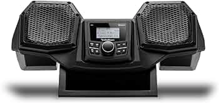 Rockford Fosgate RNGR18-STG1 Audio Kit: All-in-One Dash Housing Pre-Installed with PMX-1 Receiver and 5.25" Speakers for Select Polaris Ranger Models (2018-2022)
