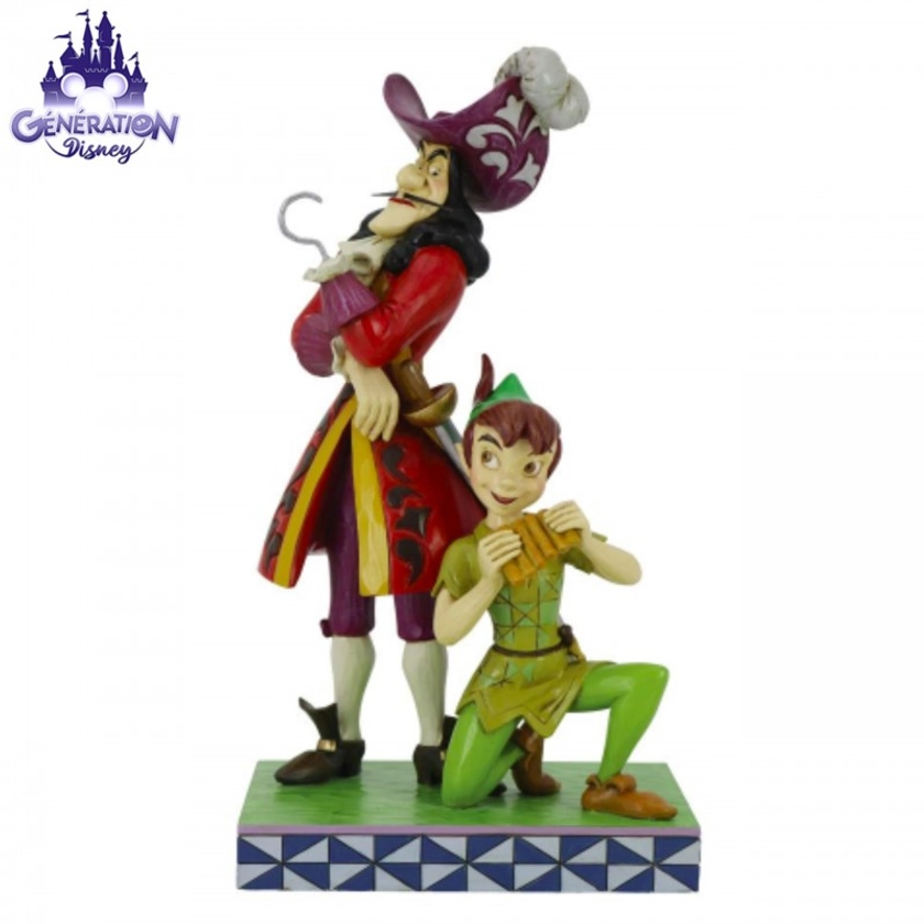 Figurine duo Peter Pan et Capitain Crochet by Jim Shore