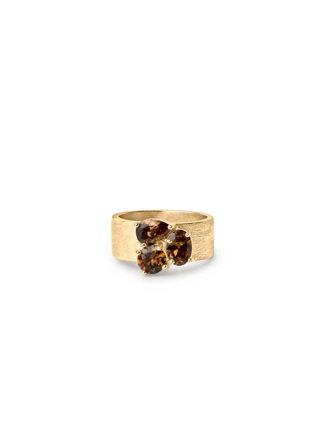 Grace Zirconia Ring Brown by Felicia Wedin