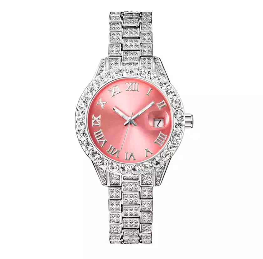 Pink Icy Watch