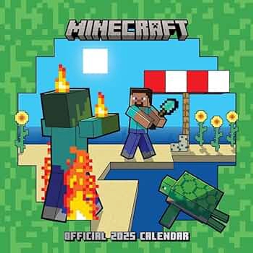 Official Minecraft Square Calendar 2025