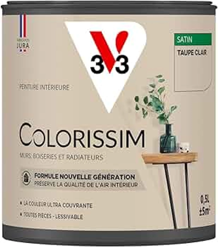 V33 Peinture multi-supports Colorissim® Taupe clair satin 0,5L