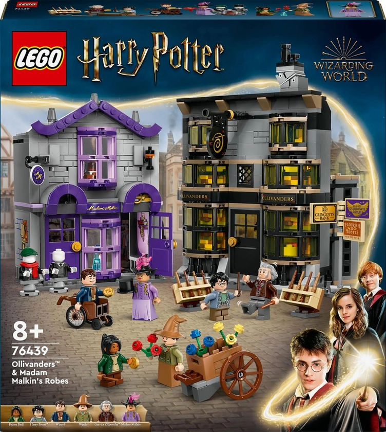 LEGO® Harry Potter™ 76439 Ollivander et Madame Guipure, prêt-à-porter pour mages et sorciers