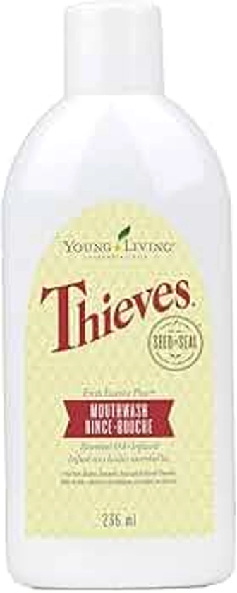 Young Living Thieves Fresh Essence Alcohol-Free and Fluoride-Free Mouthwash - 8 fl oz, a Natural and Refreshing Way to Promote Oral Hygiene and Maintain Fresh Breath