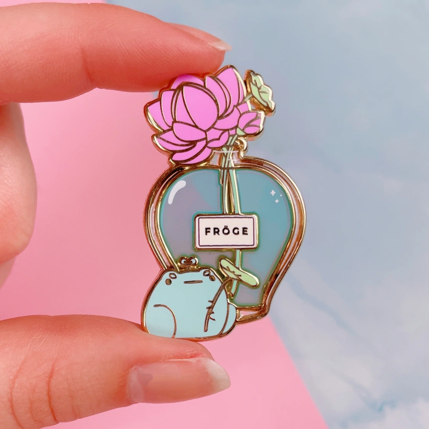 Perfume Frog Pin