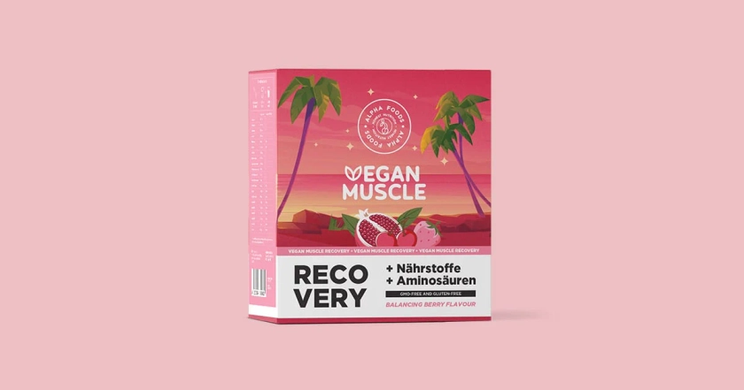 Vegan Muscle Recovery Drink - Berry Burst | Alpha Foods