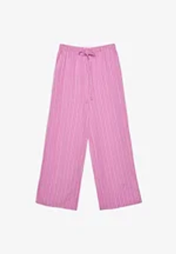 STRIPED RELAXED FIT  - Pantalon classique - pink