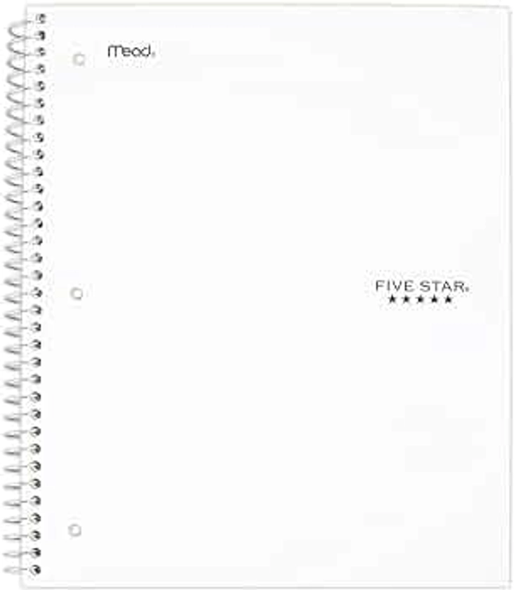 Five Star Spiral Notebook, 3-Subject, Wide Ruled Paper, 10-1/2" x 8", 150 Sheets, Harvest Yellow (930011CJ1)