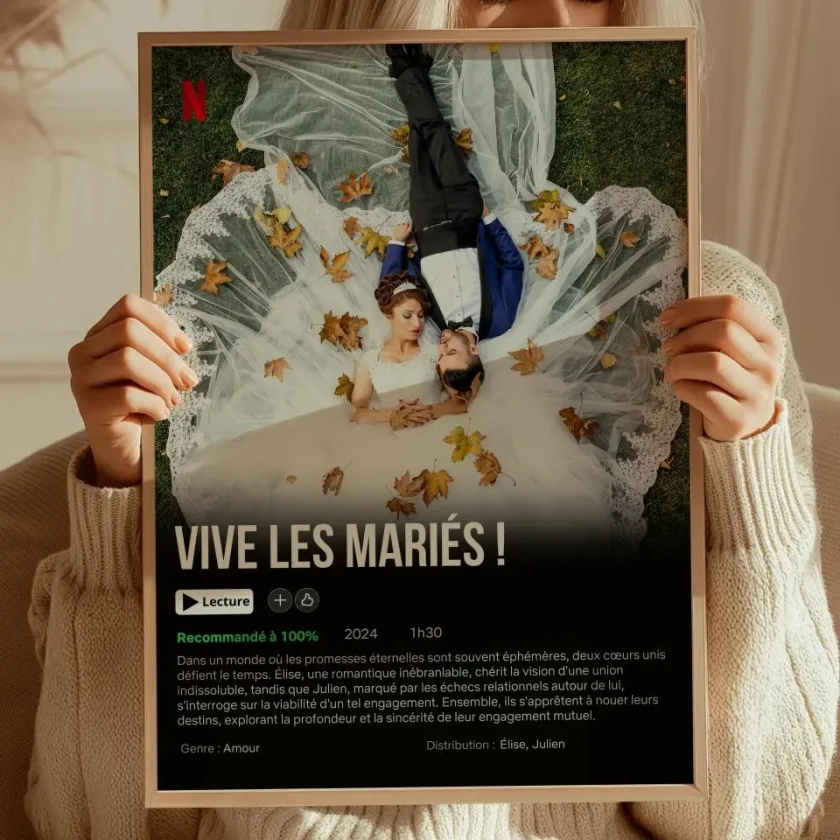 Netflix Mariage - Affiche personnalisée