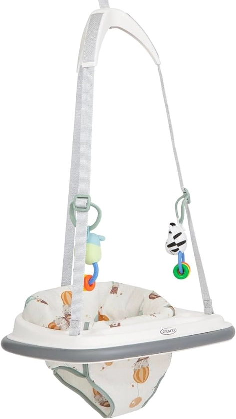 Graco Bumper Jumper Doorway Jumper. Bounce, Play and Entertain Your Baby. Suitable from 6 Months to 12 Months (max. 12kg), Up & Away Fashion