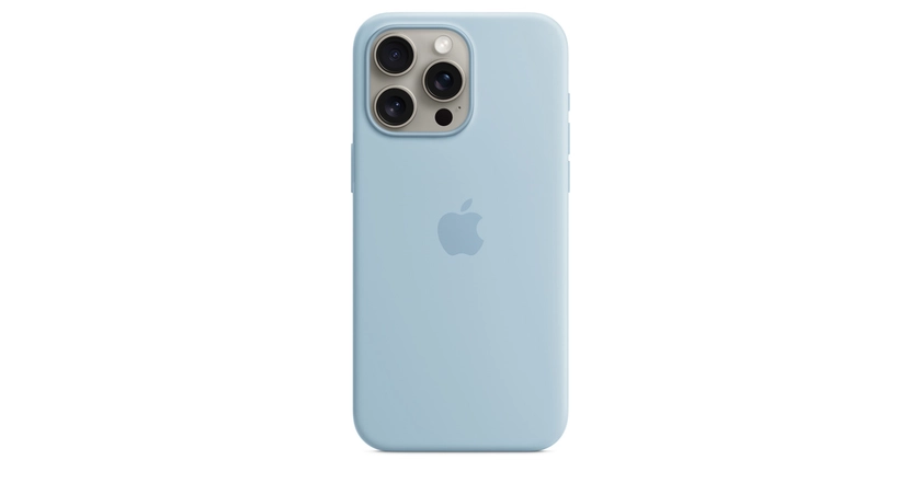 iPhone 15 Pro Max Silicone Case with MagSafe - Light Blue