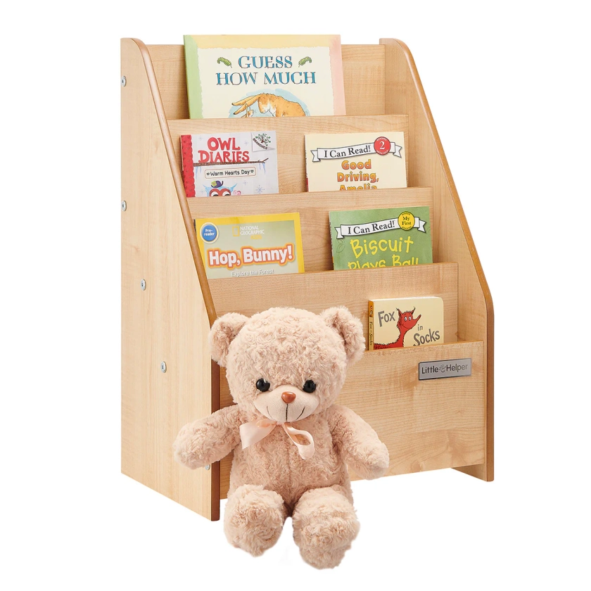 Little Helper Montessori BookCase | Childrens Bookcase | Kids Bookshelf | Natural