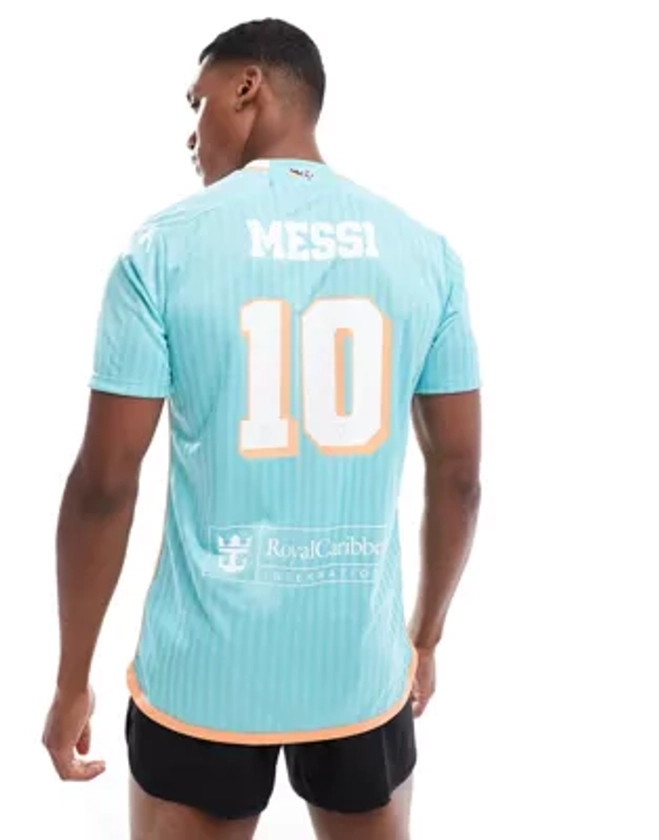 adidas Performance Inter Miami CF 24 Messi Third jersey in turquoise | ASOS