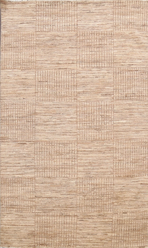 Beige & Brown Gabbeh Area Rug 5x7, Handmade Contemporary Wool Carpet, Modern Area Rug - Etsy