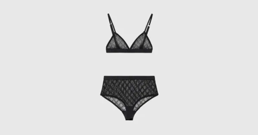 Gucci GG tulle lingerie set