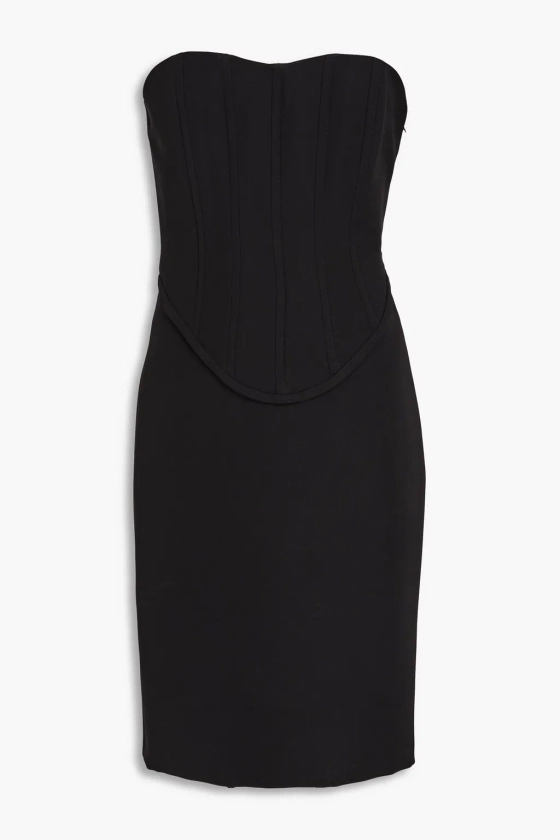 BOUTIQUE MOSCHINO Strapless twill mini dress | THE OUTNET