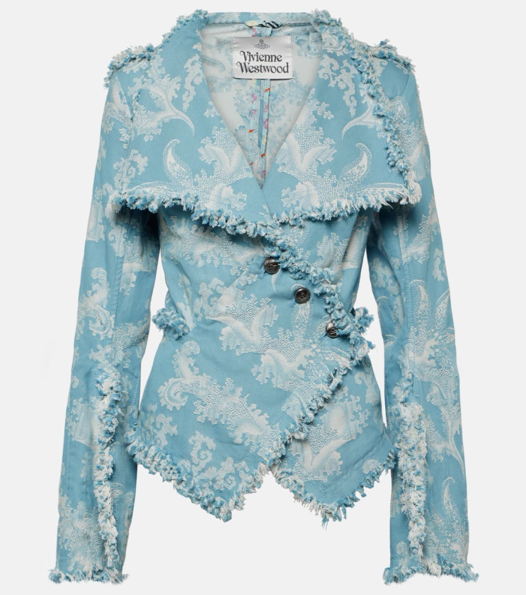 Veste Worth More en jacquard de jean en bleu – Vivienne Westwood | Mytheresa