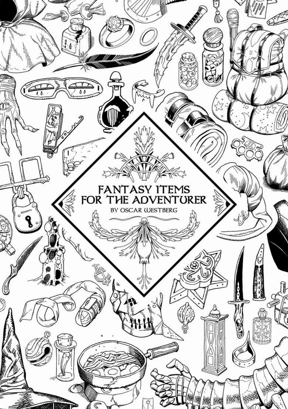 Fantasy Items For The Adventurer - Physical Book - Oscar Westberg's Ko-fi Shop