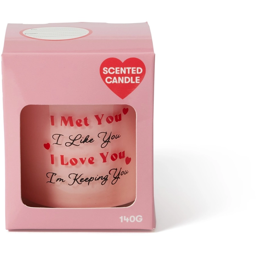 Valentine's Day Soy Blend Scented Candle 140g | BIG W