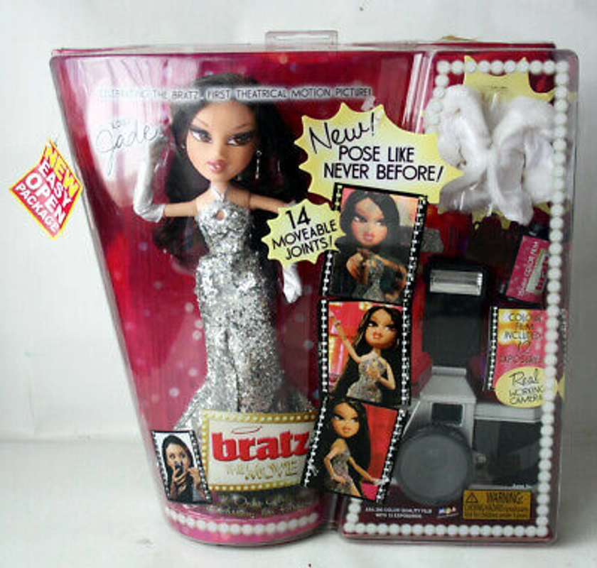 RARE BRATZ THE MOVIE JADE DOLL + REAL WORKING CAMERA MGA EUROPEAN NEW ! | eBay