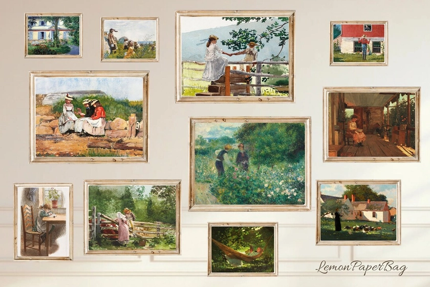 Anne of Green Gables Inspired Wall Art Set of 11, Cottagecore Wall Decor, Digital Download