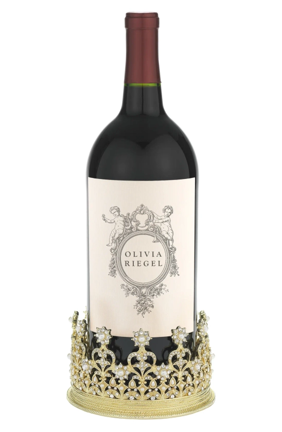 OLIVIA RIEGEL Diana Crown Wine Coaster
