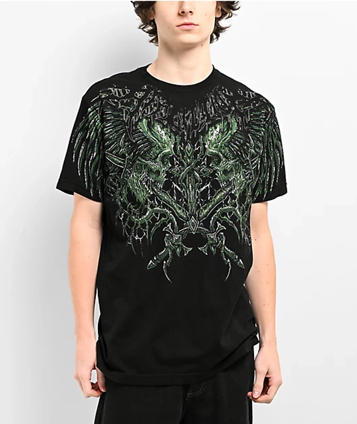 Affliction Toxic Wrath Black T-Shirt | Zumiez