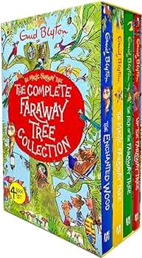 The Complete Magic Faraway Tree Collection 4 Books Box Set by Enid Blyton (Up The Faraway Tree, Folk of the Faraway Tree, Magic Faraway Tree & Enchanted Wood)