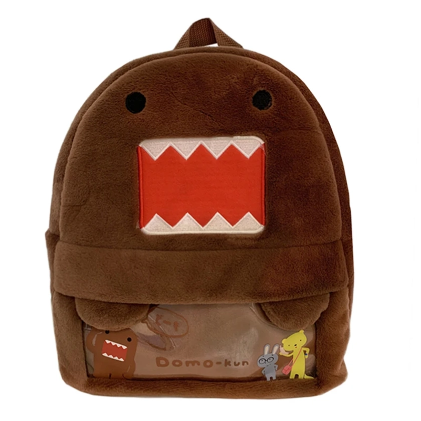 Domo Kun Plush Backpack for Kids Women Kawaii Cute Bags Boys Girls School Backpack Schoolbag