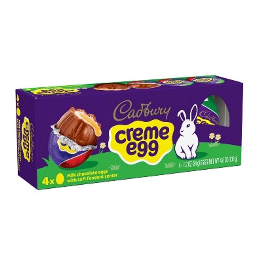 Cadbury Crème Egg Milk Chocolate Easter Candy - 4ct/4.8oz
