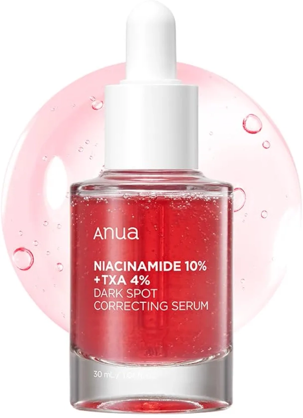 Anua Dark Spot Correcting Serum / 10% Niacinamide+ 4% Tranexamic Acid, for Post-Acne Marks, Acne Scars, Hyperpigmentation and Even Skin Tone, Fragrance-Free (30ml /1.01 fl.oz.)