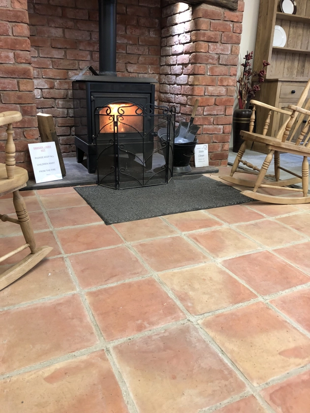 TERRACOTTA FLOOR TILES -PRICE PER M2 - Winkleigh Timber Devon | Quality, Hand-Crafted Wood