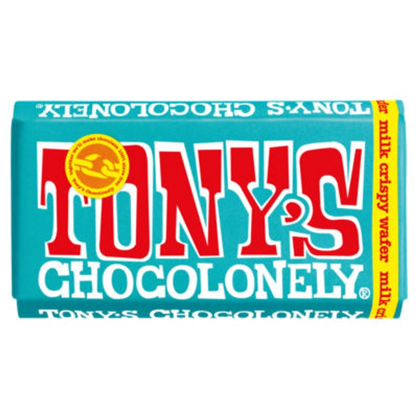 Tony's Chocolonely Fairtrade Milk Crispy Wafer 180g - ASDA Groceries