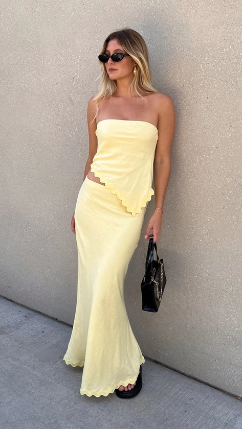 Solara Maxi Skirt - Yellow - Buy Women's Skirts - Billy J