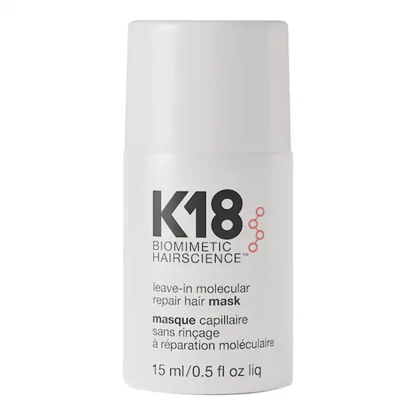 K18 | Leave-in Molecular Repair Hair Mask - Traitement Cheveux Abîmés - Format Voyage