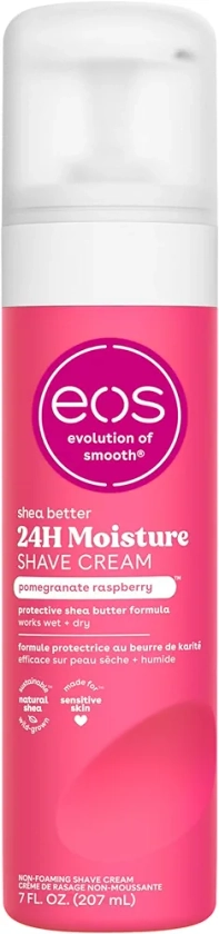 eos Ultra Moisturizing Shave Cream - Pomegranate Raspberry | 24 Hour Moisture | 7 fl oz.