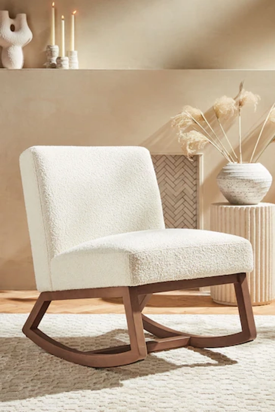 Casual Boucle Oyster Natural Flynn Rocking Chair