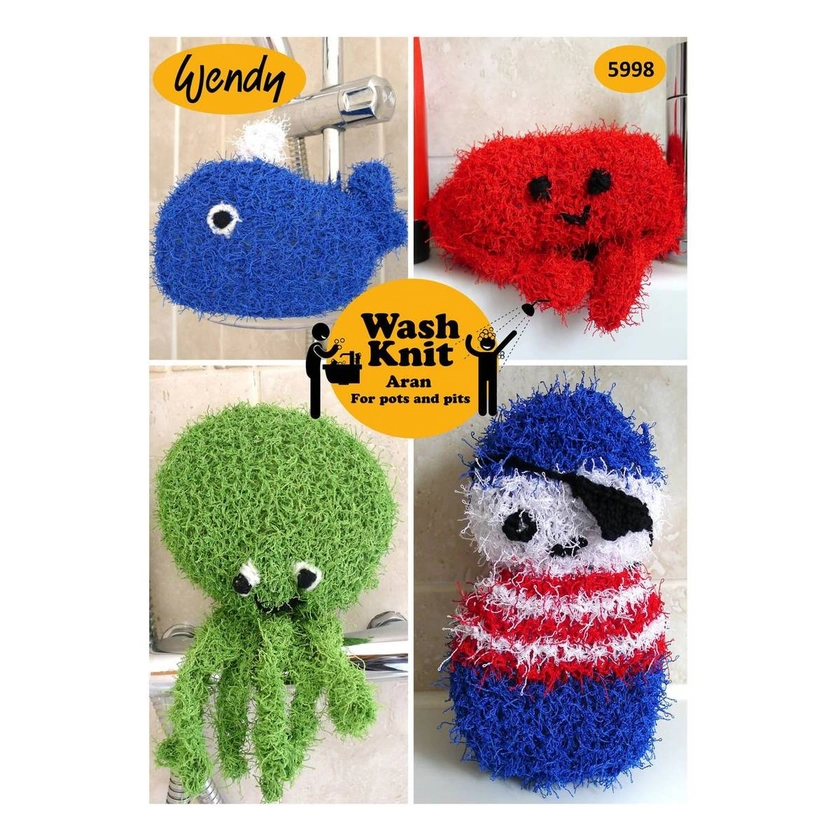 Buy Wendy Wash Knit Aran Bath Sponge Digital Pattern 5598 for GBP 3.00 | Hobbycraft UK