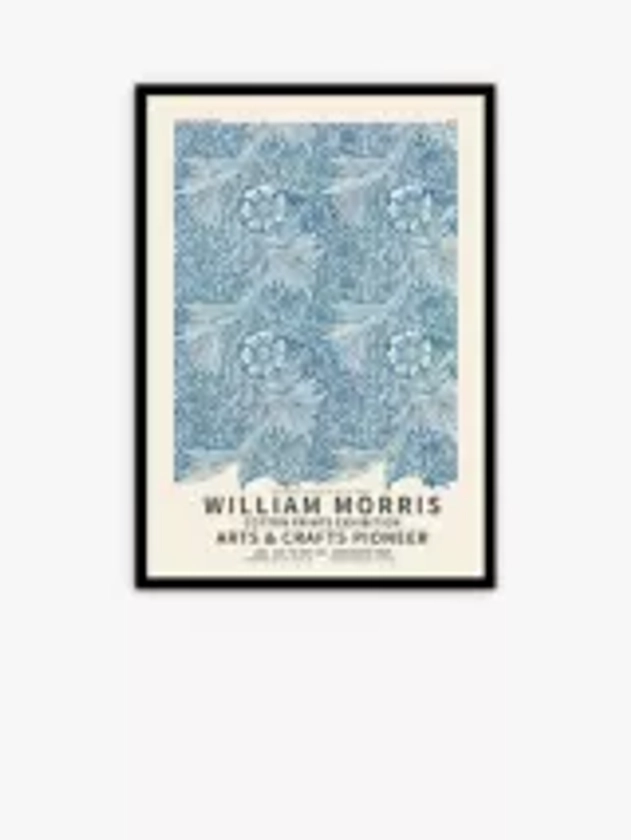 William Morris - 'Strawberry Thief' Exhibition Poster Framed Print, 104.5 x 78.5cm, Green/Multi