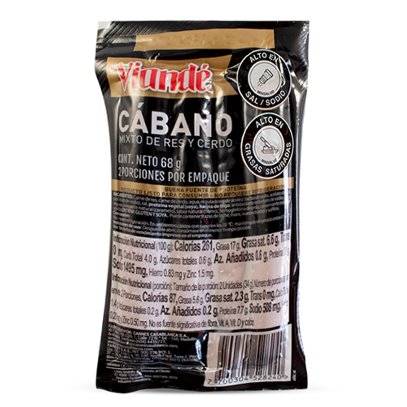 CABANO VIANDE 68 GR X 4 UD