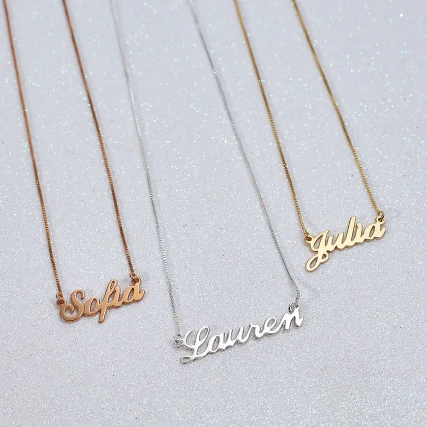 MYKA Classic Cocktail Name Necklace 