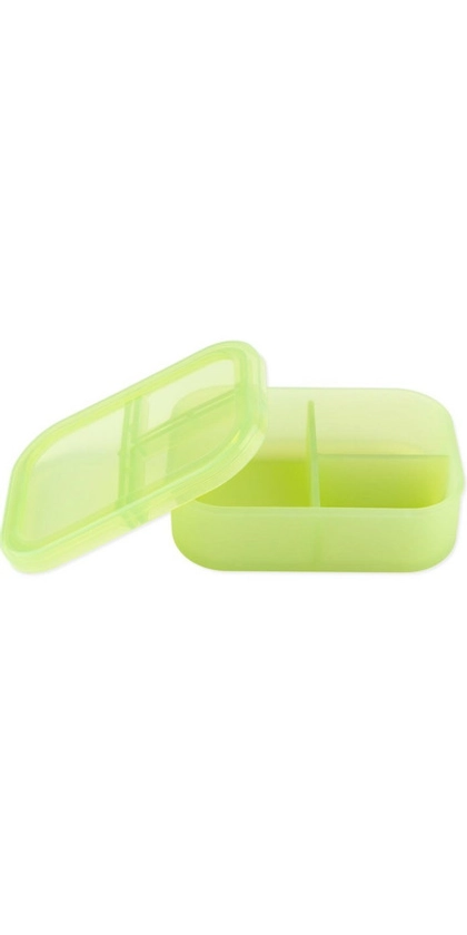 Bumkins Silicone Bento Box 3 Section Green Jelly