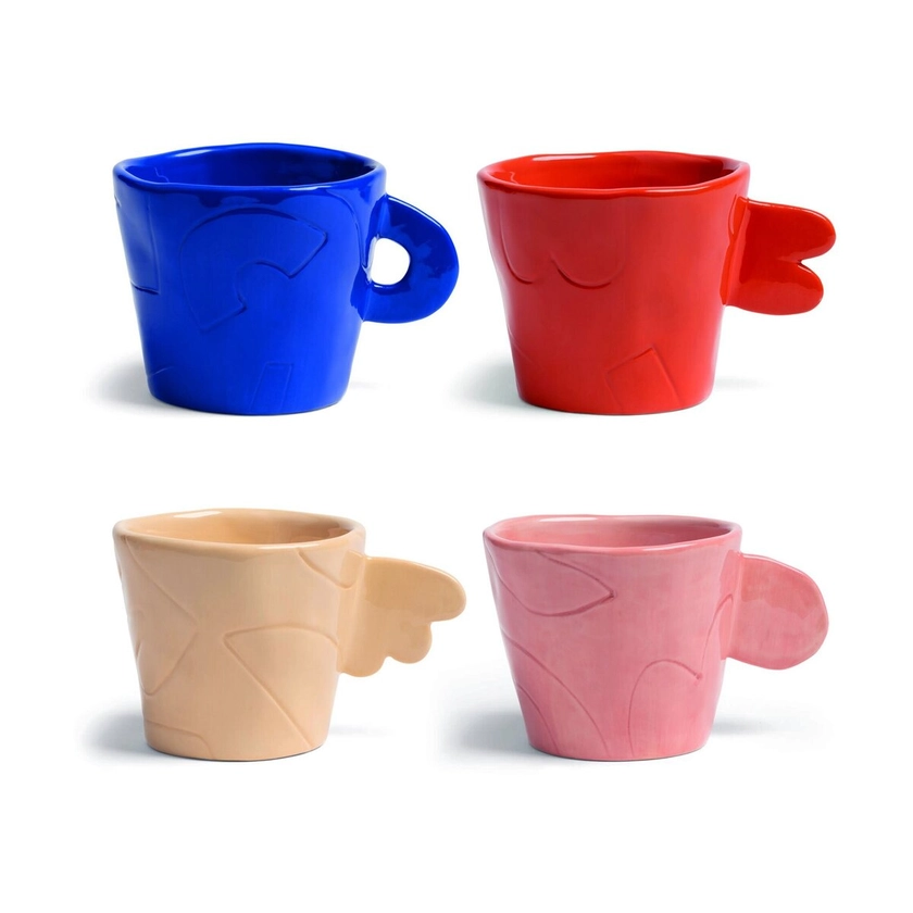 4 mugs en porcelaine Etch - &Klevering