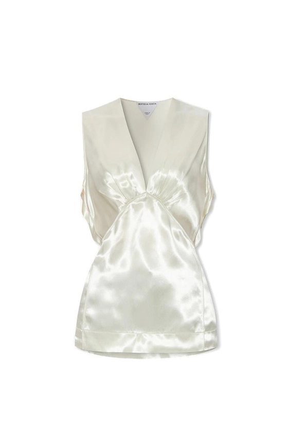 Bottega Veneta Sleeveless Satin Top