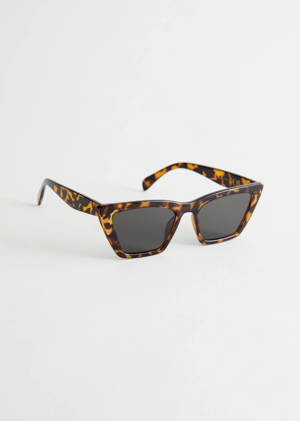 Angular Cat Eye Sunglasses