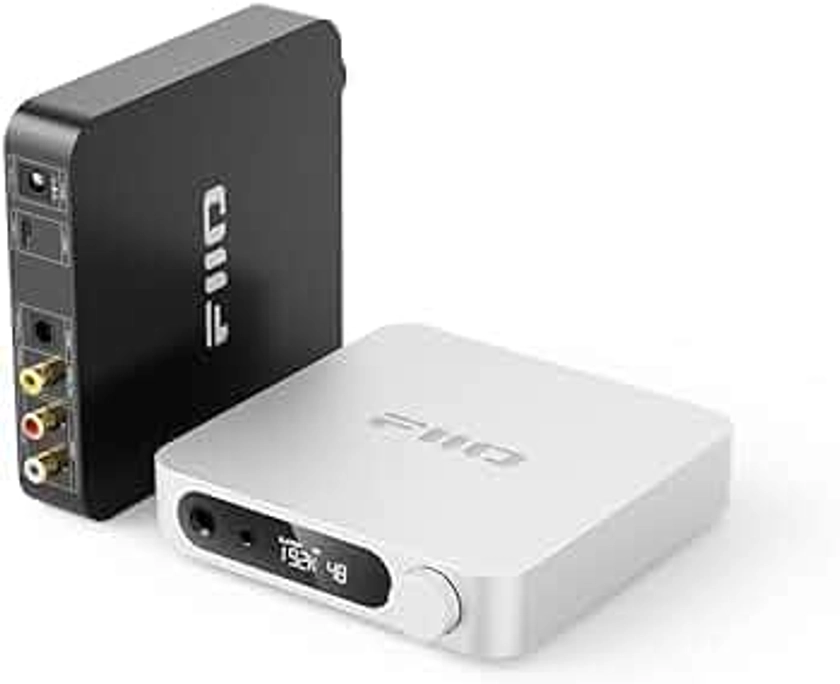 FiiO K11 DAC and Headphone Amplifier for Home Audio or PC, 6.35mm and Balanced 4.4mm, RCA, Coaxial, Optical, 1400mW, 384kHz/24Bit DSD256 (Black)