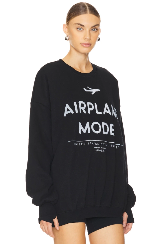 The Laundry Room Airplane Mode USPS Sweatshirt in Black | REVOLVE