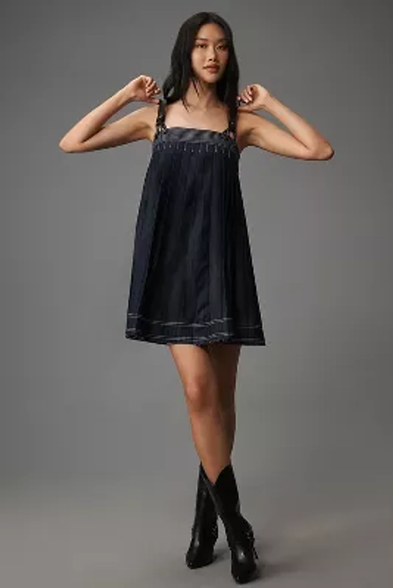 Pilcro Denim Babydoll Mini Dress